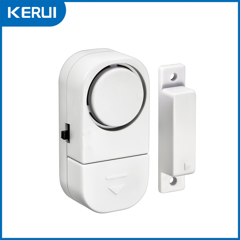 Wireless Door Sensor - Kerui-ワイヤレス独立ドアセンサー,盗難防止セキュリティアラーム,磁気センサー,家庭用,90dB