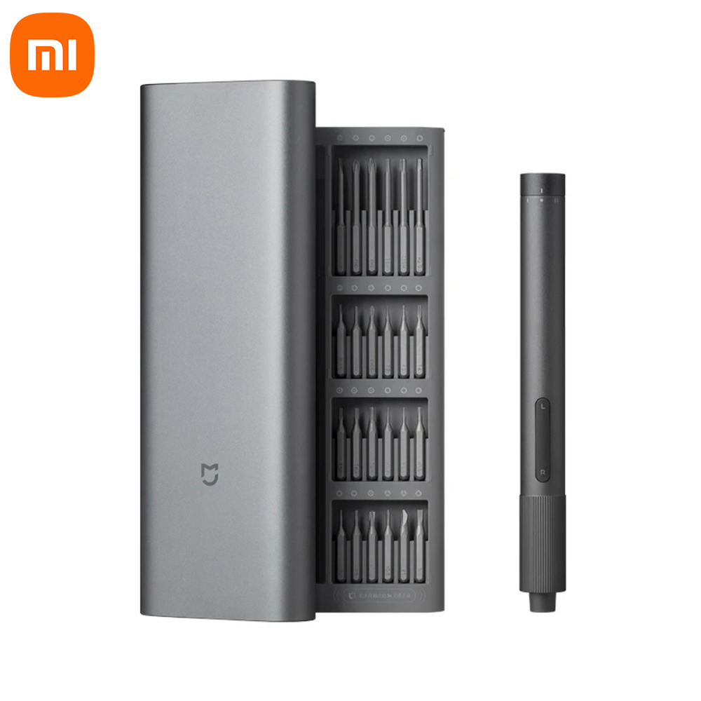 Smart Home Xiaomi Kit - Xiaomi 電動精密ドライバー 磁気キット 24個のネジ頭付き 電動工具セット スマートホーム