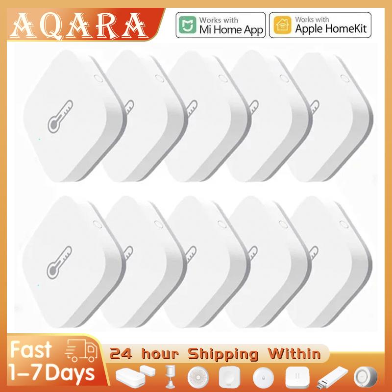 Smart Home Xiaomi App - Aqara-温度および湿度センサー,空気環境,Zigbeeスマートホーム,互換性のあるゲートウェイ制御,Xiaomi Mi Home,HomeKitアプリケーション