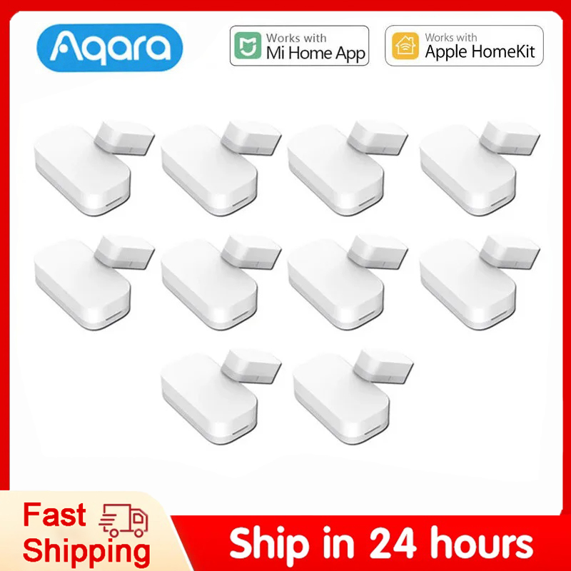 Smart Home Xiaomi App - オリジナル Aqara MCCGQ11LM ドア窓センサー Zigbee ワイヤレス接続ドアセンサー