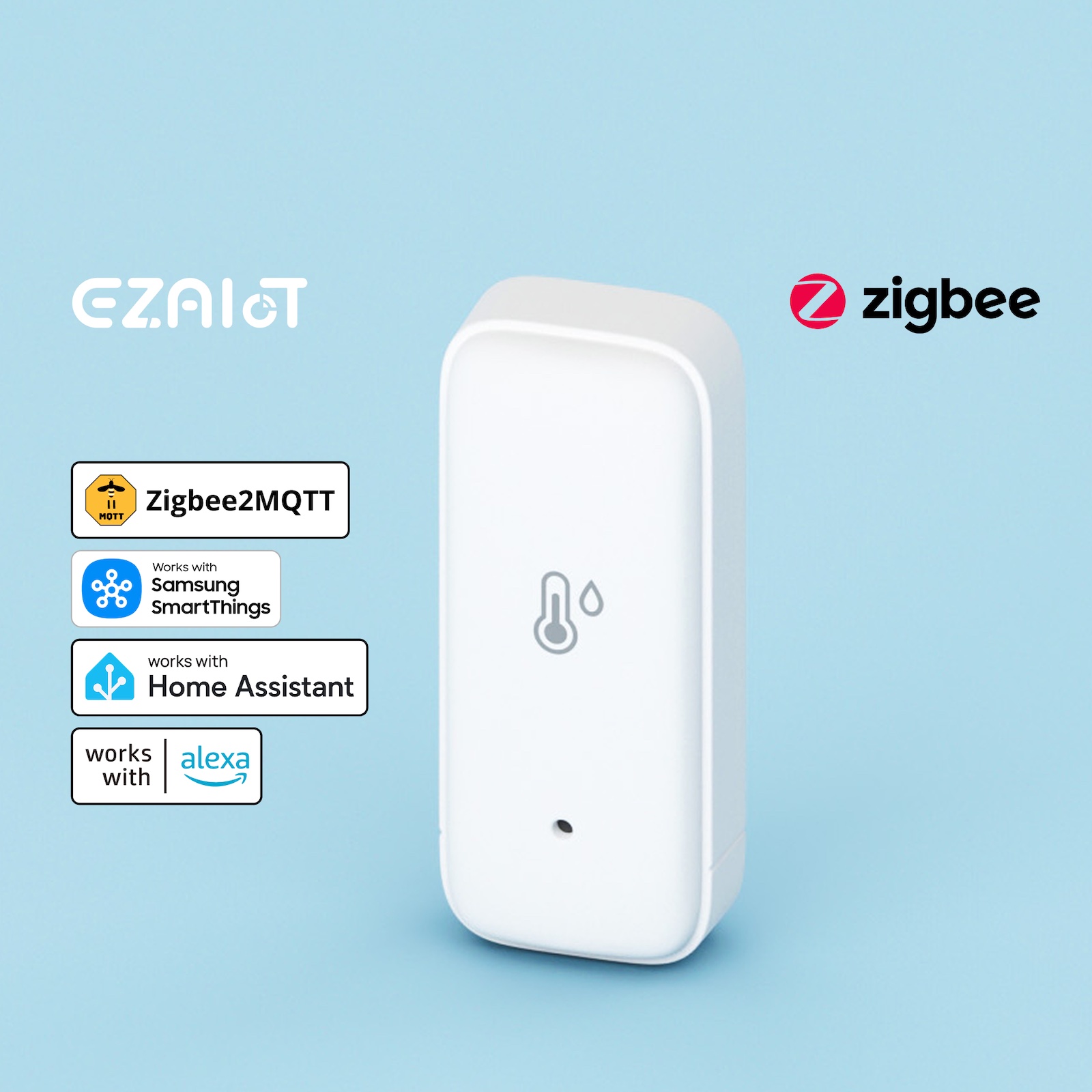 Smart Home Zigbee 3.0 - TuyaスマートZigbee 3.0温度湿度センサー アプリ遠隔監視 温度計 湿度計 スマートライフ