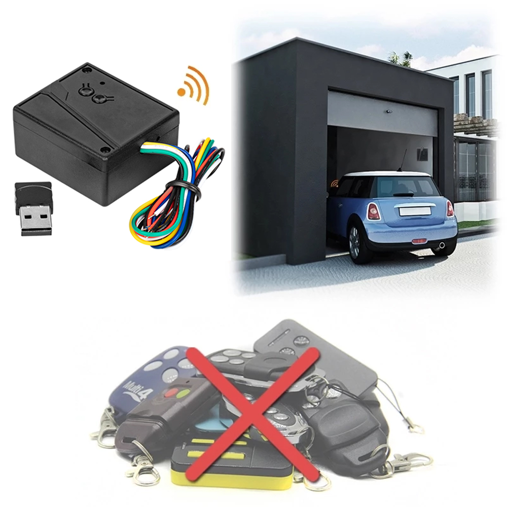 Wireless Door Sensor - ユニバーサルワイヤレス受信機および受信機,Bluetooth 2.4g,ガレージ用USBセンサー