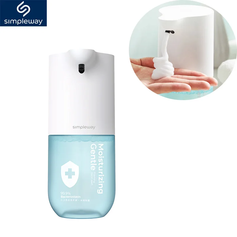 Smart Home Device - Simppleway-Xiaomi Home用自動石鹸ディスペンサー、スマートハンドクリーナー、赤外線センサー、フォームディスペンサー、高精度、0.25s