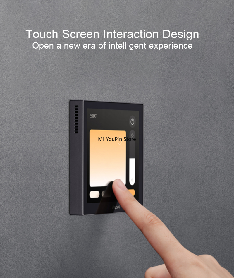 Smart Home Zigbee 3.0 - 新しいAqaraスマートシーンパネルスイッチS1 IPSカラータッチスクリーンZigbee 3.0スマートホームアプリ音声制御はHomeKitをサポートします