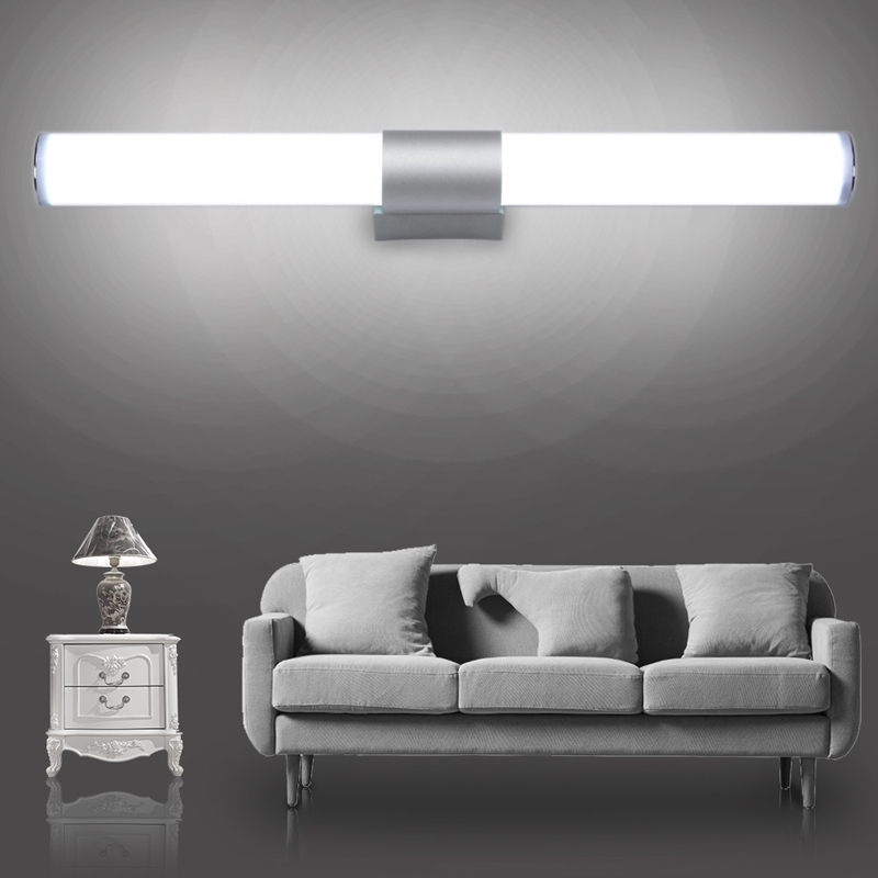 Smart Home Retrofit - LEDバスルームウォールランプ,明るさ,光沢のある,鏡,シンプルな屋内装飾ライト,アクリル,寝室とバスルーム用