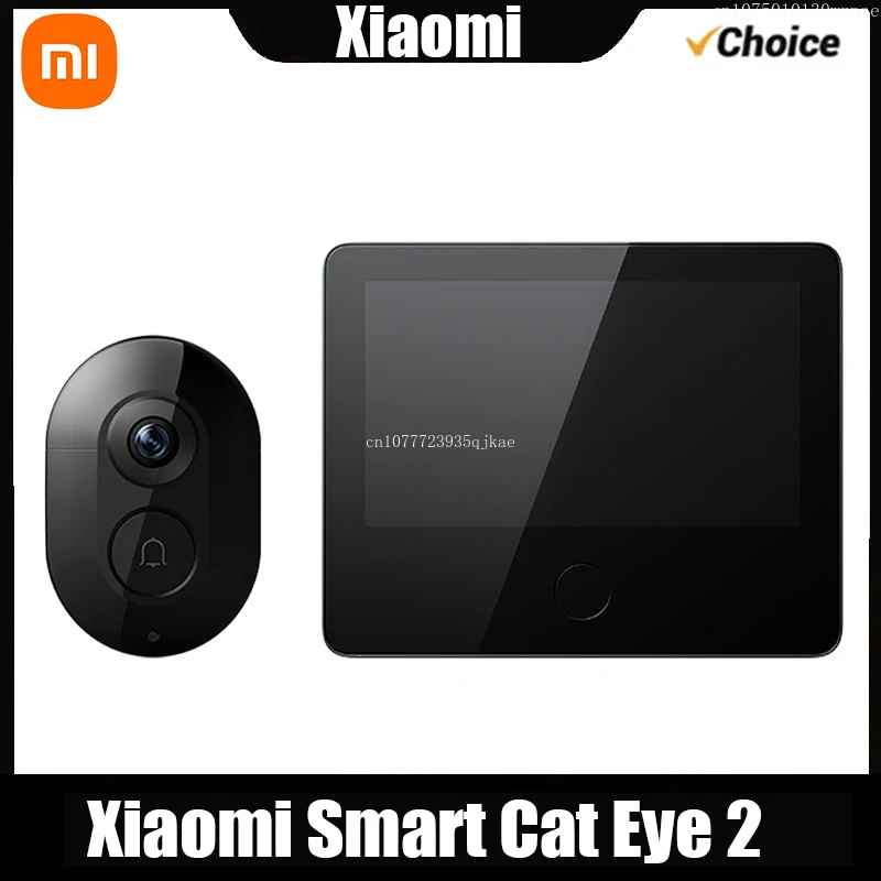 Smart Home Xiaomi App - XIAOMIスマートキャットアイ2 ワイヤレスWiFiカメラ ビデオ覗き穴ドアベル 3MP HD赤外線ナイトビジョン Mi