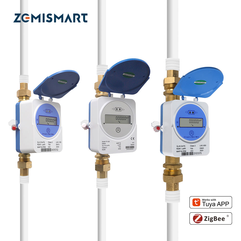 Smart Home Gadgets - Zemismart Zigbee スマート超音波水道メーターは Tuya ホームアシスタント LCD