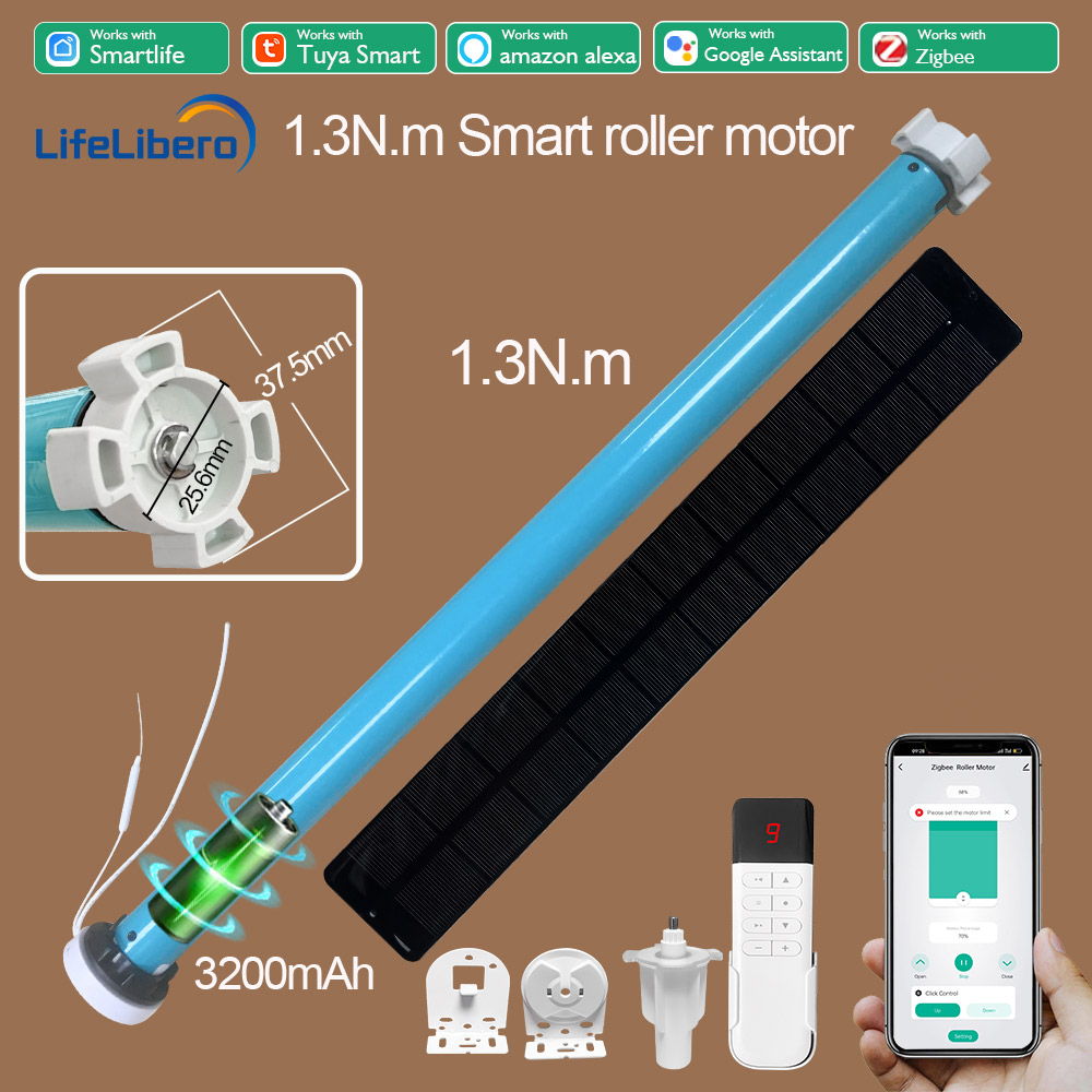 Smart Home Youtube - Boyarca 1.3N.m バッテリー Tuya Zigbee ローラーシェードブラインドモーター