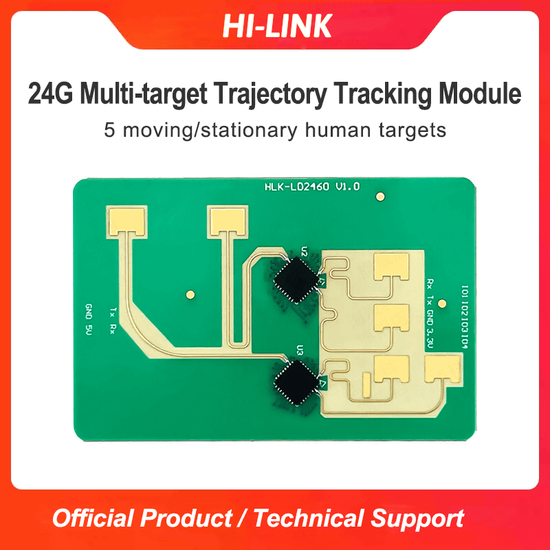 Smart Home Retrofit - 新しい人数カウント LD2460 スマートホーム人間の存在追跡センサーモーション測距モジュール HLK-LD2461
