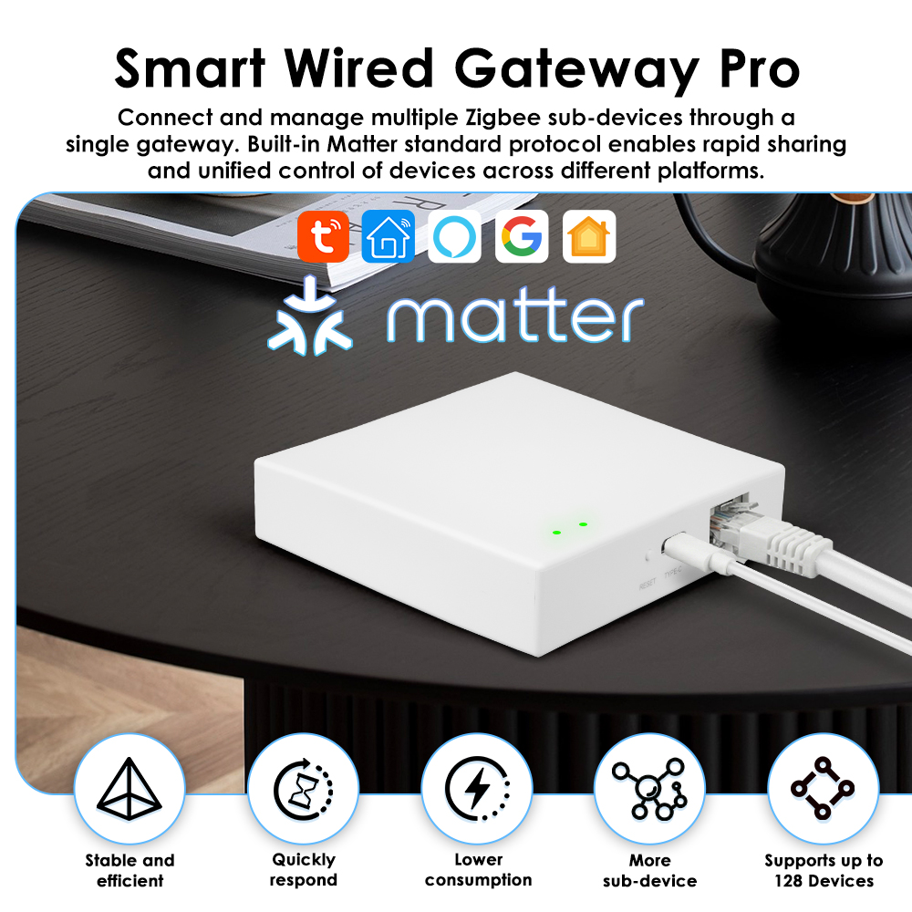 Tuya Zigbee Matter 有線ゲートウェイ スマ - Smart Home Offline System のレビューと価格