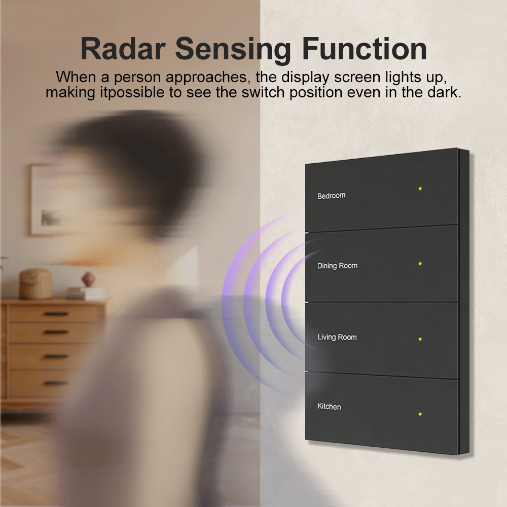 Manhot DIYネームスイッチZigbeeスマートディス - Smart Home Display のレビューと価格