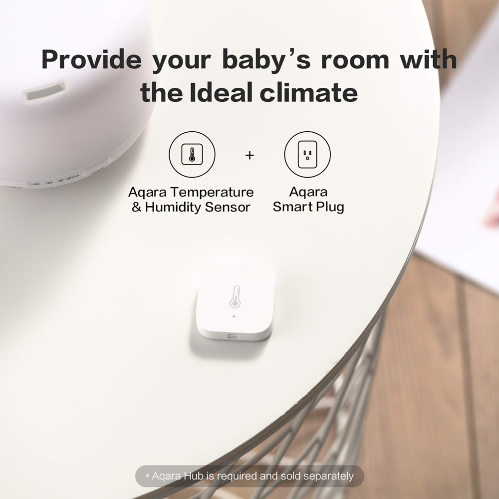 Aqara-温度および湿度センサー,空気環境,Zigbeeス - Smart Home Xiaomi App のレビューと価格