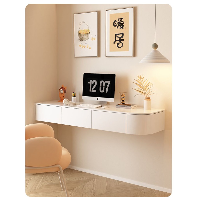 モダンなクリーム色のミニマリスト木製LED壁掛け式フローティ - Smart Home Retrofit のレビューと価格
