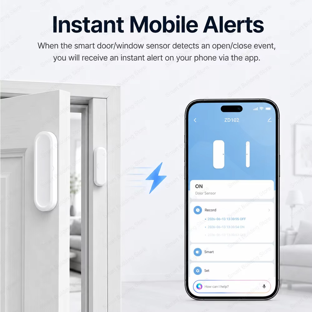 防水ドア・ウィンドウセンサー IP65 Zigbee 3.0 - Smart Home Zigbee 3.0 のレビューと価格