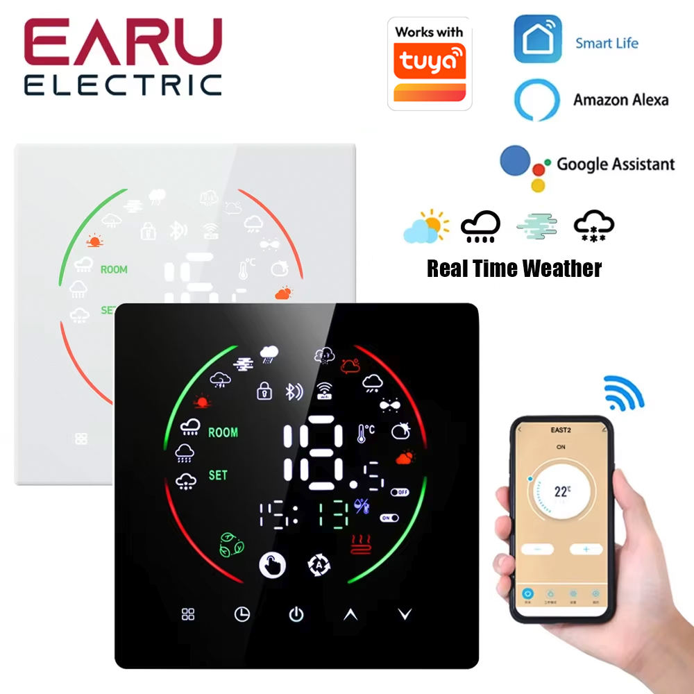 Tuya-インテリジェントWIFIサーモスタット,電気床暖房 - Smart Home Package のレビューと価格