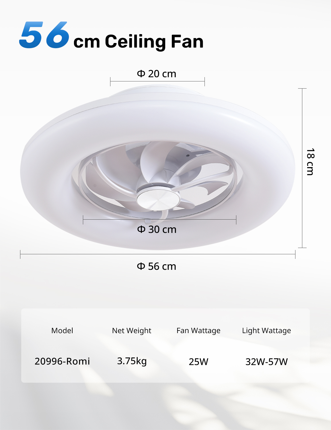 オリソン 22インチ 360 °   ライト付き振動式シーリ - Smart Home Ventilation System のレビューと価格