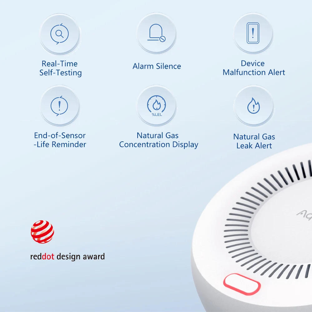 Aqara 天然ガス検知器 スマートガス漏れ警報器 Zigb - Smart Home Xiaomi App のレビューと価格