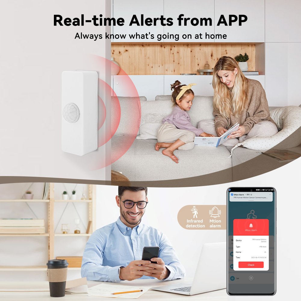 Tuya スマート PIR モーションセンサー スマートホー - Smart Home Retrofit のレビューと価格
