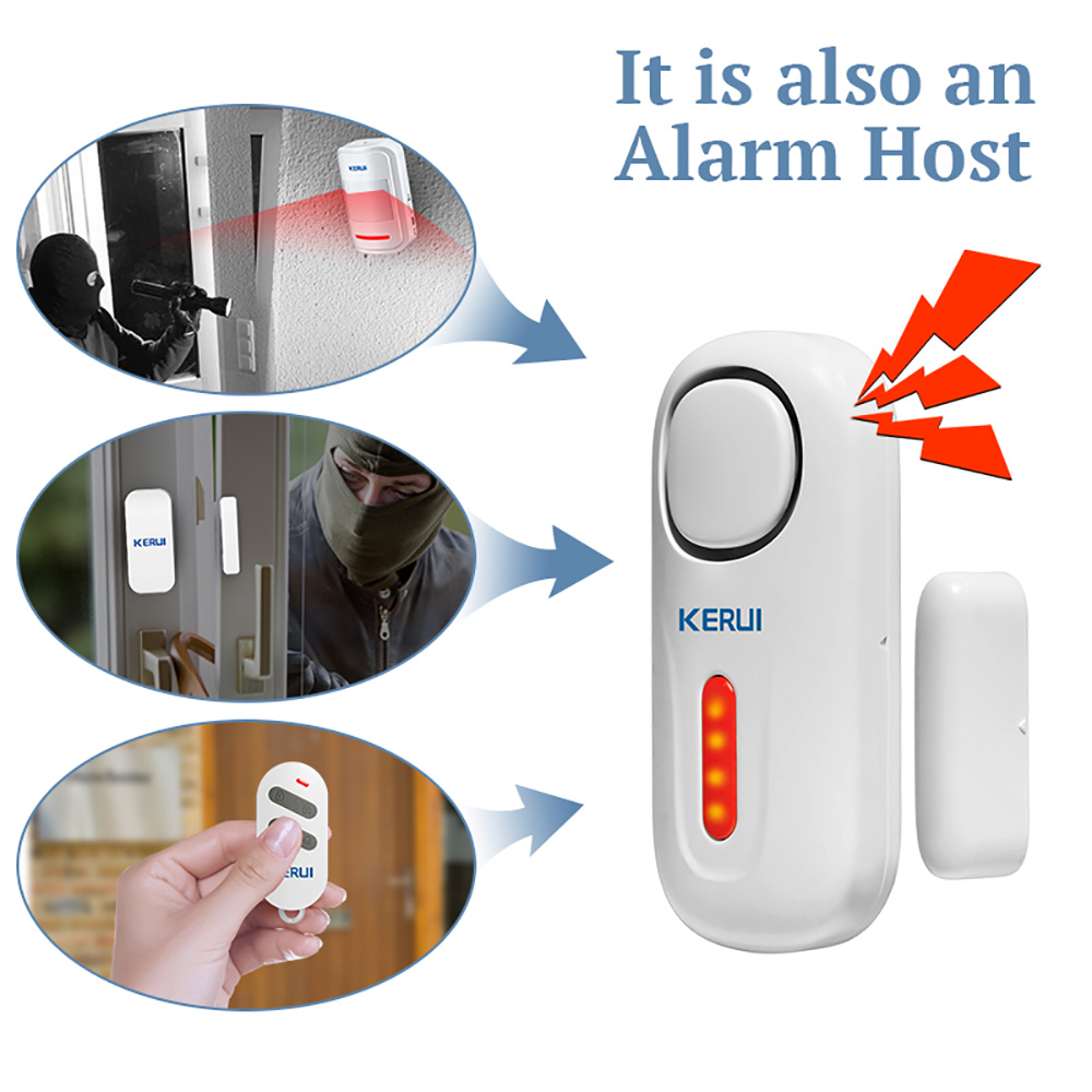 Kerui-独立したワイヤレス磁気ドアセキュリティアラームシ - Wireless Door Sensor のレビューと価格