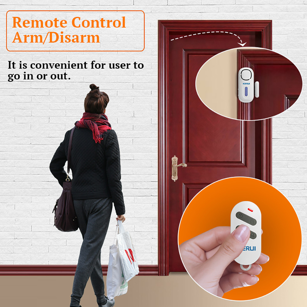 Kerui-独立したワイヤレス磁気ドアセキュリティアラームシ - Wireless Door Sensor のレビューと価格
