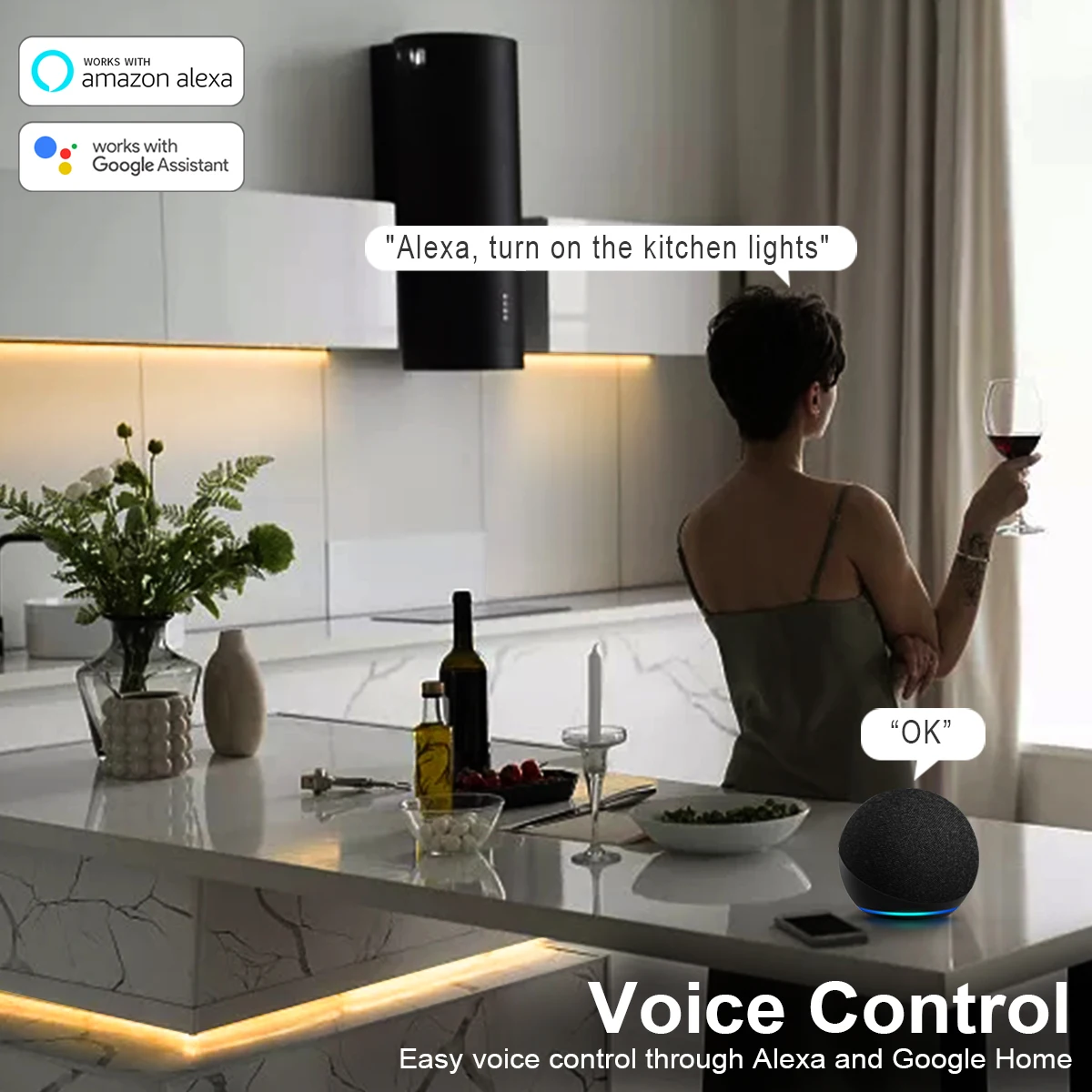Tuya WiFiスマートCOBネオンLEDストリップ、純シ - Smart Home Youtube のレビューと価格