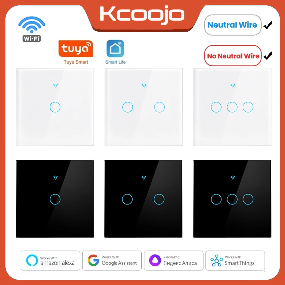 Tuya Wifi EU スマートスイッチ 1/2/3/4G - Smart Home Gadgets のレビューと価格