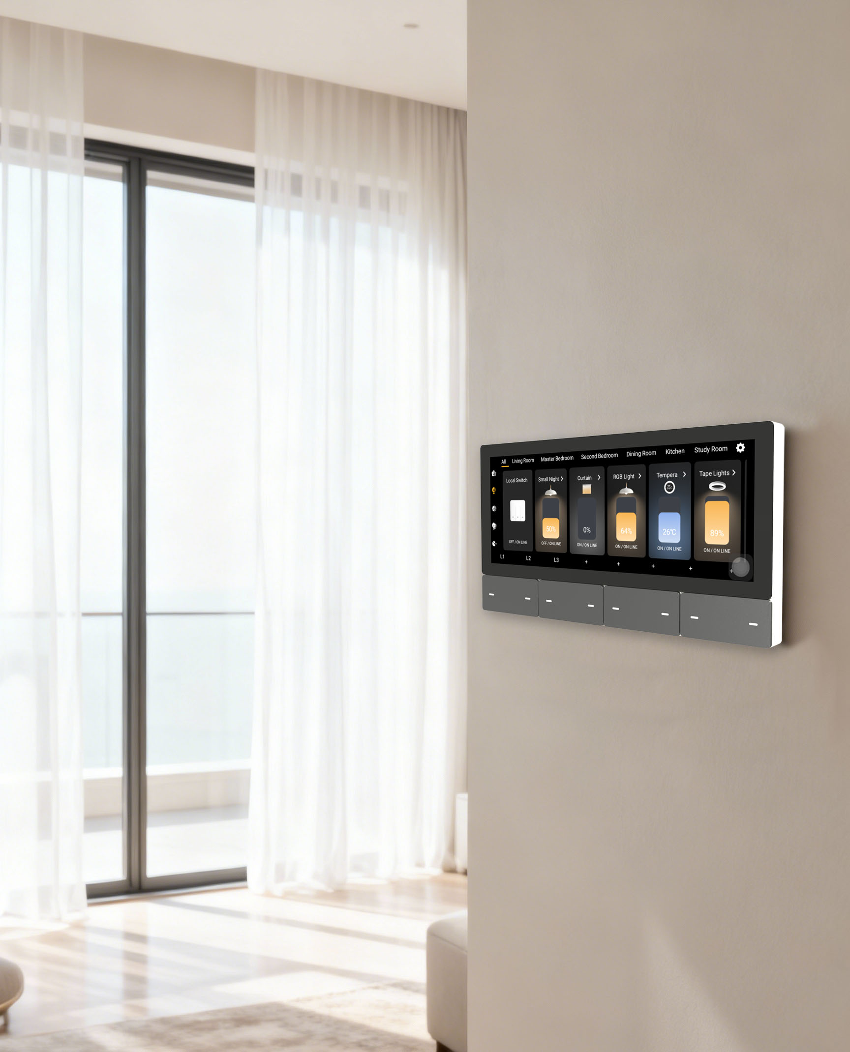 F5 Tuya UKタッチスクリーン音楽プレーヤーホストスマ - Smart Home Display のレビューと価格