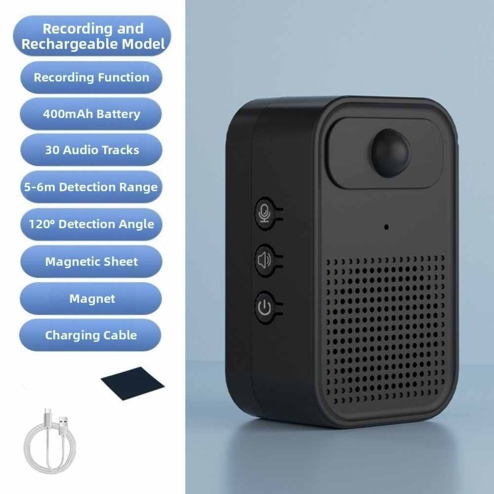 赤外線センサー付きウェルカムドアベル、録音機能付きワイヤレス - Wireless Door Sensor のレビューと価格