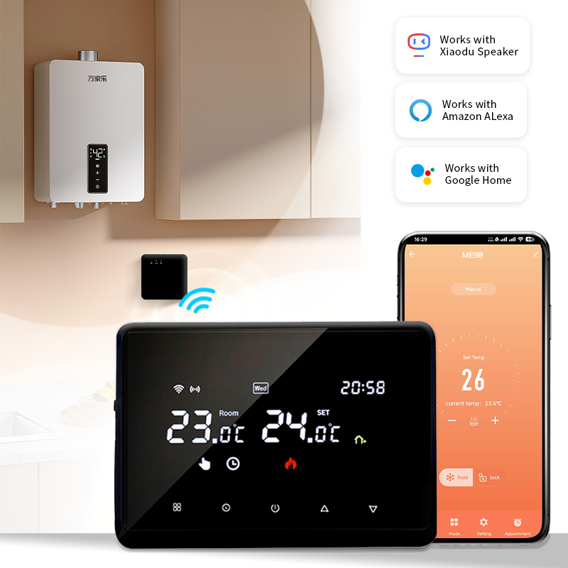新しいTuyaワイヤレスWifiサーモスタット、ガスボイラー - Smart Home Package のレビューと価格