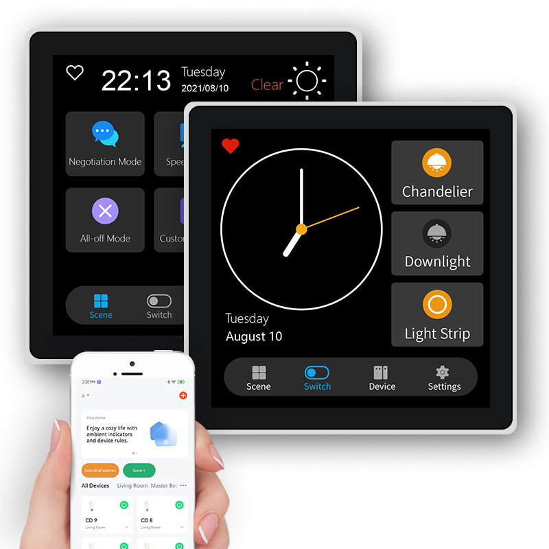 FUERS 4 インチタッチスクリーン多機能スマート壁スイッ - Smart Home Gadgets のレビューと価格