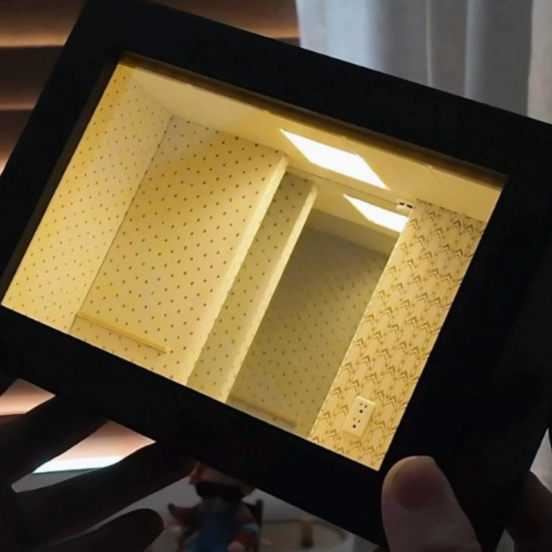 クリエイティブな無限の深淵ミラー リアルームフレーム 木製シ - Smart Home Retrofit のレビューと価格